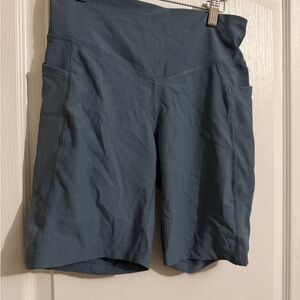 Old Navy Women's Ribbed Blue Bike Shorts